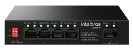 SWITCH NAO GEREN POE 5P 100MBPS S1105F-P