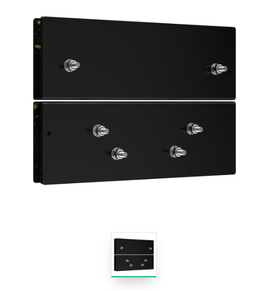 SUPORTE P/VIDRO SV 21/22 SERIES PRETO