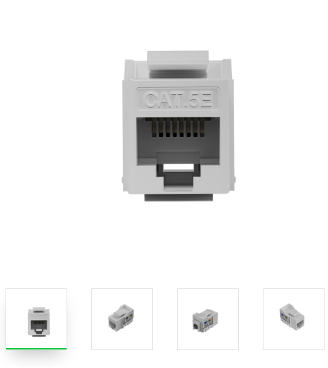 CONECTOR RJ45 FEMEA 180° CAT 6 KEYSTONE 