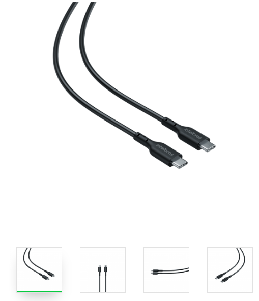 CABO USB-C USB-C 2,0M TPE PRETO - EUCC 2
