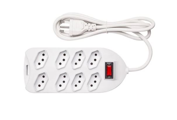 PROTETOR ELETRON 8 TOMADAS EPE 1008+ PT