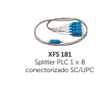 SPLITTER BALANCEADO 1X8 SC/UPC XFS 181 