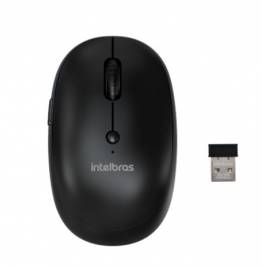 MOUSE INTELBRAS MSI100 -SEM FIO PT BL
