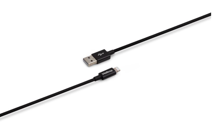 CABO USB LIGHTN 1,5M NYLON PT EUAL 15NP