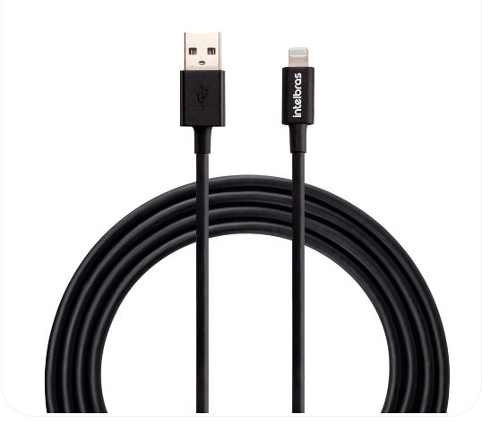 CABO USB LIGHTNING 1,2M PVC PT EUAL 12PP